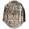 Image 1 : Leon, Nicaragua, provisional "imitation cob" 1 real, 1823-(PMPY), very rare, NGC XF 45.