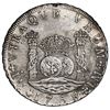 Image 1 : Lima, Peru, pillar 8 reales, Charles III, 1768JM, dot above left mintmark only.