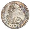Image 1 : Lima, Peru, bust 8 reales, Charles III, 1776MJ, PCGS XF detail / cleaned.