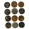 Image 1 : Small collection of six French Guiana billon 2 sous (late 1700s), most with marks for various island