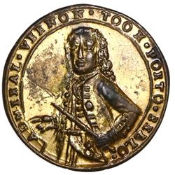 Great Britain, small-size copper-alloy Admiral Vernon medal, 1739, Porto Bello, Vernon alone, ex-Ada
