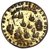 Image 2 : Great Britain, small-size copper-alloy Admiral Vernon medal, 1739, Porto Bello, Vernon alone, ex-Ada