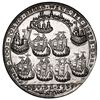 Image 2 : Great Britain, silver-plated copper-alloy Admiral Vernon medal, 1739, Porto Bello, Vernon and icons,