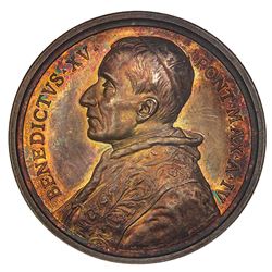 Vatican City (Italian States), silver medal, Benedetto XV (Giacomo della Chiesa), Rome Year IV (1918