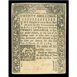Hartford, Connecticut, 20 shillings, June 1, 1780, serial 2515.