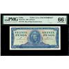 Image 1 : Havana, Cuba, 20 pesos, 1961, series F 70, no serial number, PMG Gem UNC 66 EPQ / USA C.I.A. counter