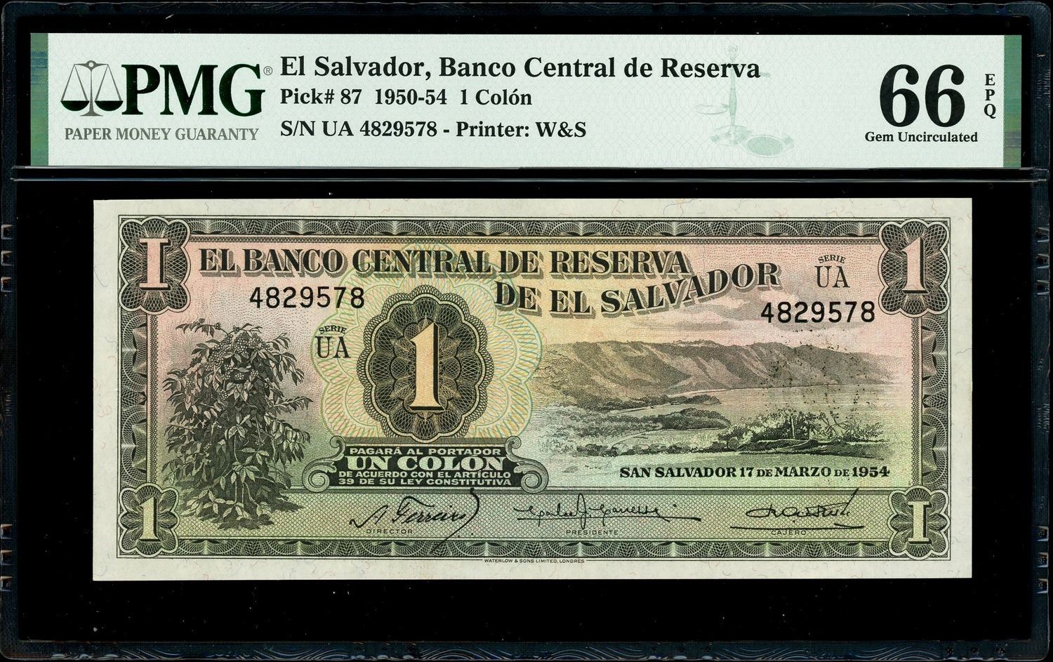World Paper Money El Salvador 1 Colon 女性に人気 World Paper Money El Salvador 1 Colon 女性に人気