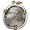 Image 2 : Mexico City, Mexico, cob 2 reales, Philip II, assayer O to below mintmark oM to right, mounted cross