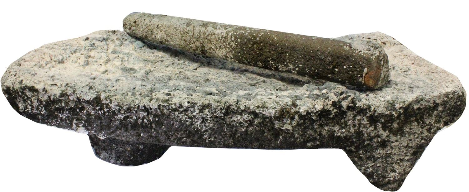 Large, intact metate and mano (grinding stone and grinder), very rare ...