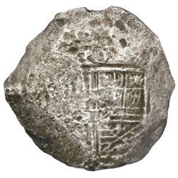 Mexico City, Mexico, cob 8 reales, Philip IV, assayer not visible (P).