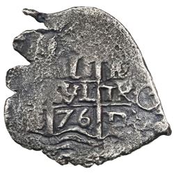 Potosi, Bolivia, cob 1 real, 1676E.