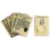 Image 1 : Lot of seven encrusted silver-cob minors (1R and/or 1/2R) in baseball-card holders with small (origi