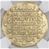 Image 2 : Holland, United Netherlands, gold ducat, 1729, NGC MS 62.