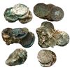 Image 1 : Large lot of six encrusted clumps of Dutch East India Co. copper duits (probably all Zeeland, 1752, 