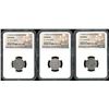 Image 1 : Lot of three Mexico City, Mexico, pillar 1R, Ferdinand VI, 1752M, all NGC genuine / El Cazador.