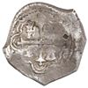 Image 2 : Mexico City, Mexico, cob 8 reales, Philip IV, assayer P, with chopmarks and test-marks as from circu