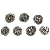 Image 1 : Lot of seven Lima, Peru, cob 1/2R of Charles II and Philip V: 1684, 1685, 1703, 1704, 1705, 1706, 17