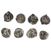 Image 1 : Lot of eight Lima, Peru, cob 1/2R of Philip V: 1706, 1708, 1709, 1710, 1711, 1723, 1724, 1726.