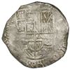 Image 1 : Potosi, Bolivia, cob 8 reales, (162)9(T), fine-dot borders, denomination 8, ex-Panama Hoard.
