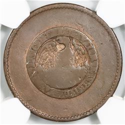 Buenos Aires, Argentina, 10 decimos, 1828, NGC Fine details / environmental damage, finest and only