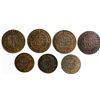 Image 2 : Lot of seven Brazil (Rio mint) copper coins of Joao VI: XX reis, 1821-R (two), 1822-R (two); X reis,