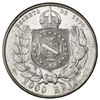 Image 2 : Brazil, 2000 reis, Pedro II, 1889.