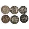 Image 2 : Lot of six Santiago, Chile, bust 2 reales, Charles III through Ferdinand VII: 1787DA, 1788DA, 1801AJ
