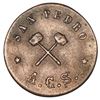 Image 2 : Chile, copper mining token, value "5," San Pedro A.C.S., no date (mid- to late 1800s).