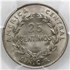 Image 2 : Costa Rica, copper-nickel 25 centimos, 1948BN-CR, PCGS MS67.