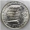 Image 2 : Cuba, 50 centavos, 1953, Marti centennial, PCGS MS62.