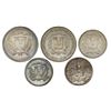 Image 2 : Large lot of 21 Dominican Republic coins: silver peso, 1952; copper-nickel peso, 1969, 1978; silver 