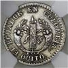 Image 2 : Quito, Ecuador, 1 real, 1834GJ, NGC VF 35.