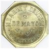 Image 2 : El Salvador, octagonal brass 1/2 real token, Meardi y Del'pech, 1915.