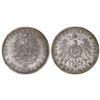 Image 2 : Lot of two Bavaria (German States) 5 mark: 1876-D, Ludwig II; 1908-D, Otto.
