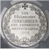 Image 2 : Bremen (German States), taler, 1863, liberation of Germany 50th anniversary, NGC AU 58.