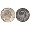 Image 1 : Lot of two Hesse-Cassel (German States), talers of Friedrich Wilhelm: 1854, ex-Gibbs; 1858-CP.