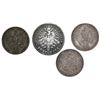 Image 2 : Lot of four Prussia (German States) coins of Wilhelm I: taler, 1865-A, 1866-A, and 1869-A; 5 mark, 1