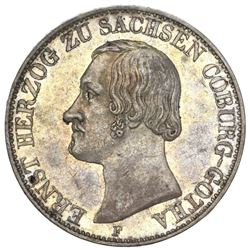 Saxe-Coburg-Gotha (German States), taler, 1846-F, Ernst II.