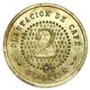 Image 1 : San Miguel Uspantan (El Quiche Dept), Guatemala, brass 2 reales coffee token, Finca San Jose del Soc