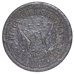 Departments of Zacapa and Izabal, Guatemala, cast copper 1 real token, Ricardo Villafranca, no date
