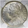 Image 1 : Bombay, British (India), rupee, Victoria, 1886-B, NGC MS 63.