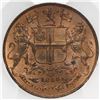 Image 1 : India (British East India Company), copper 1/4 anna, Victoria, 1858(W), PCGS MS64RD.