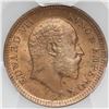 Image 1 : Calcutta, India (British), copper 1/4 anna, Edward VII, 1903(C ), PCGS MS65RD, finest known in PCGS 