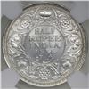 Image 2 : Bombay, India (British), 1/2 rupee, George V, 1936, NGC MS 62.