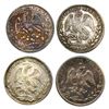 Image 2 : Lot of four Mexican cap-and-rays 4 reales, as follows: Guanajuato, 1839PJ, 1856PF, 1862/1YE; San Lui