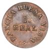 Image 1 : Merida, Mexico, copper 1 real token, 1868, Rancha Buena Vista.