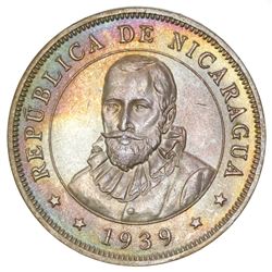 Nicaragua, 50 centavos, 1939, NGC MS 65.