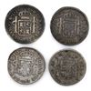 Image 2 : Lot of four Lima, Peru, bust 2 reales, Charles III and IV: 1787MJ, 1789IJ, 1791IJ and 1806JP.