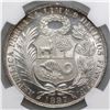 Image 2 : Lima, Peru, 1 sol, 1887TF, NGC MS 64+.