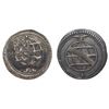 Image 2 : Lot of two Lisbon, Portugal, 20 reis, Joao V and Joao Prince Regent.